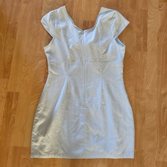 Showpo. Tie Front Mini Dress - Picture 3 of 4